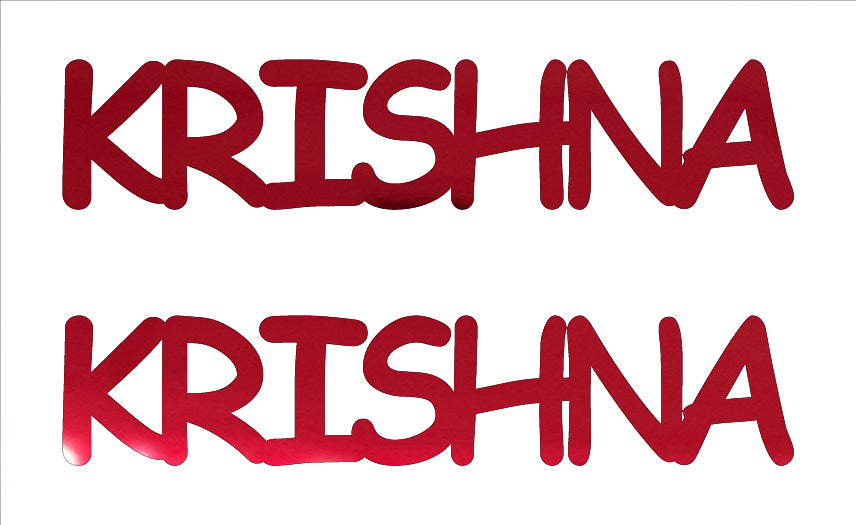 Custom-Buzz Word - KRISHNA Red