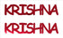 Custom-Buzz Word - KRISHNA Red