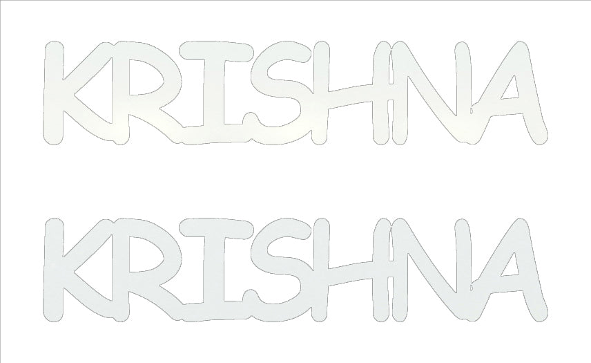 Custom-Buzz Word - KRISHNA White