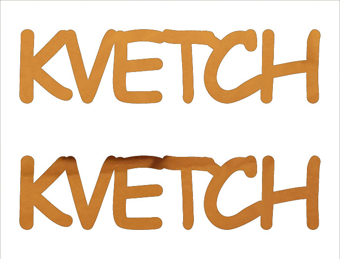 Custom-Buzz Word - KVETCH Orange