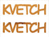 Custom-Buzz Word - KVETCH Orange