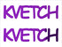 Custom-Buzz Word - KVETCH Purple