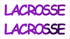 Custom-Buzz Word - LACROSSE Purple