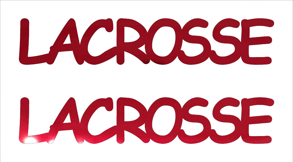 Custom-Buzz Word - LACROSSE Red