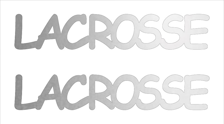 Custom-Buzz Word - LACROSSE Silver