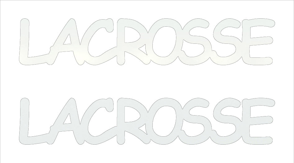 Custom-Buzz Word - LACROSSE White