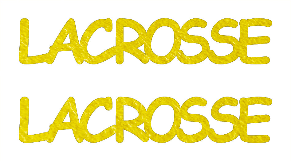 Custom-Buzz Word - LACROSSE Yellow Paper