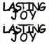 Custom-Buzz Word - LASTING JOY Black