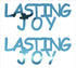 Custom-Buzz Word - LASTING JOY Blue Sky