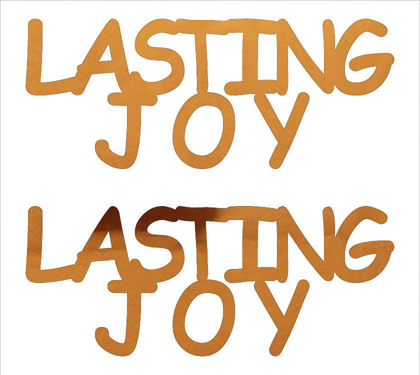 Custom-Buzz Word - LASTING JOY Orange