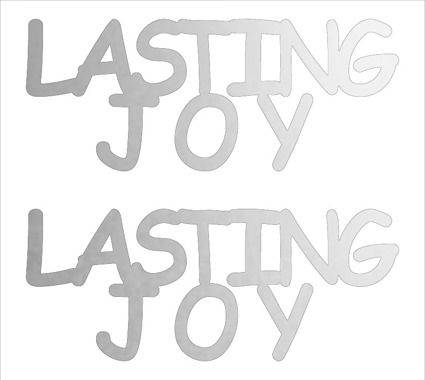 Custom-Buzz Word - LASTING JOY Silver