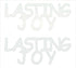 Custom-Buzz Word - LASTING JOY White