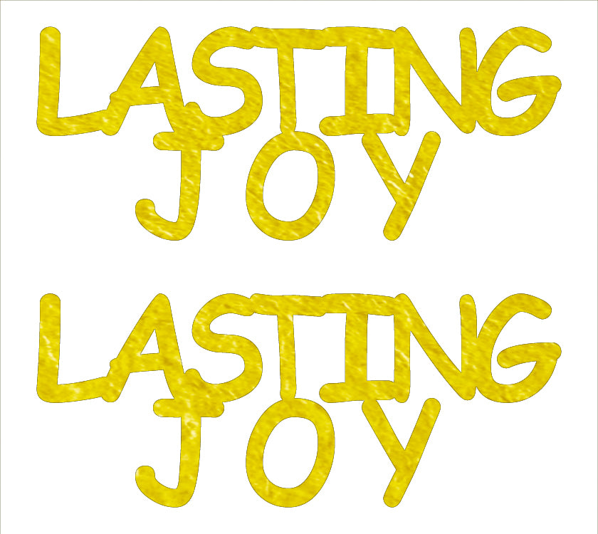 Custom-Buzz Word - LASTING JOY Yellow Paper