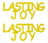 Custom-Buzz Word - LASTING JOY Yellow Paper