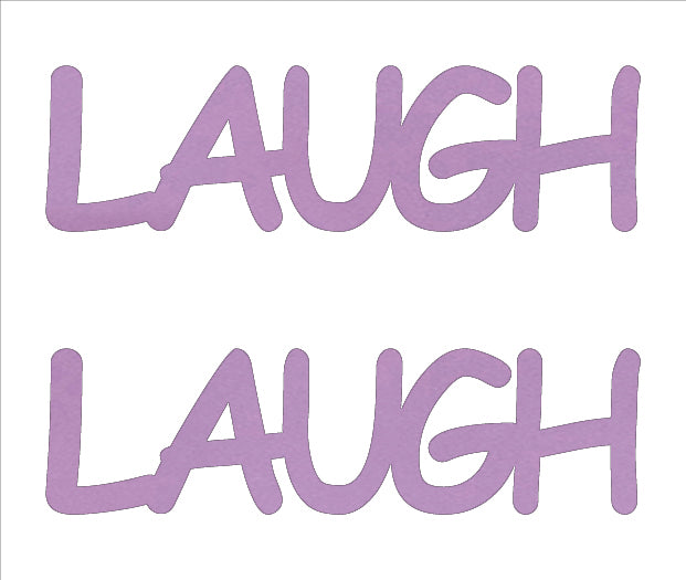 Custom-Buzz Word - LAUGH Pink