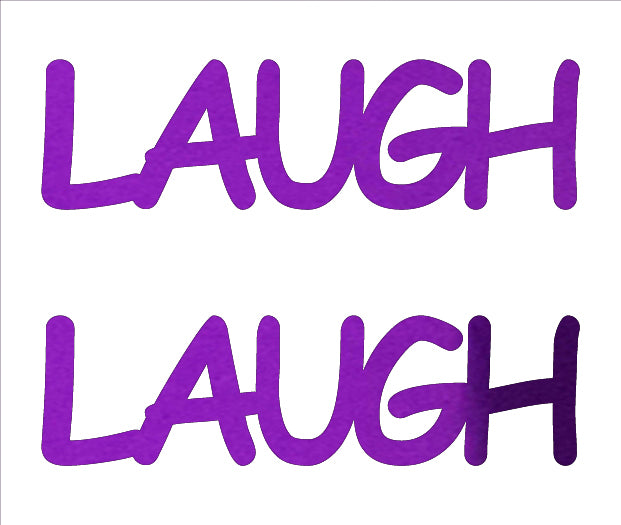 Custom-Buzz Word - LAUGH Purple