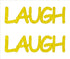 Custom-Buzz Word - LAUGH Yellow Paper