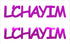 Custom-Buzz Word - LCHAYIM Fuchsia