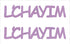 Custom-Buzz Word - LCHAYIM Pink