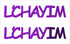 Custom-Buzz Word - LCHAYIM Purple