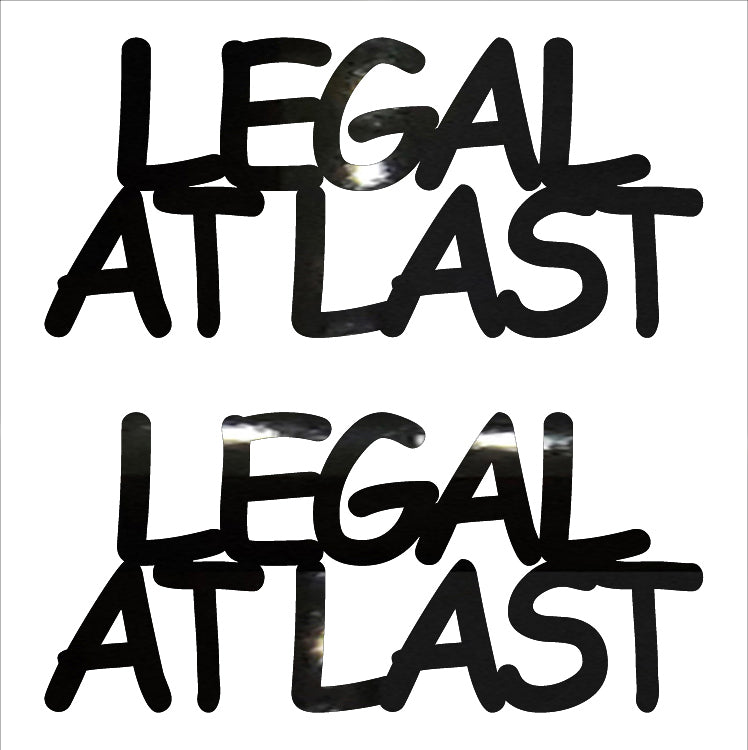 Custom-Buzz Word - LEGAL AT LAST Black