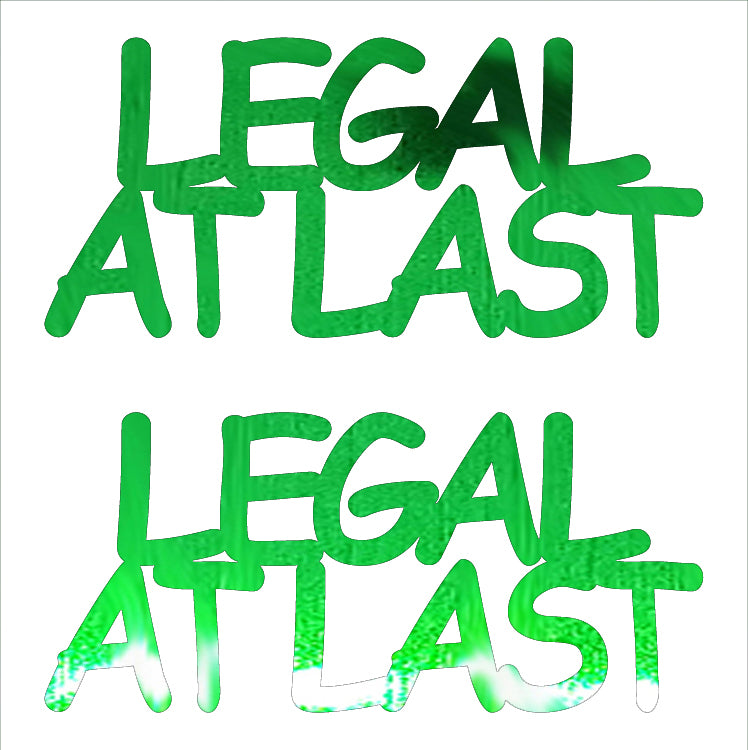 Custom-Buzz Word - LEGAL AT LAST Green