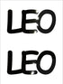 Custom-Buzz Word - LEO Black