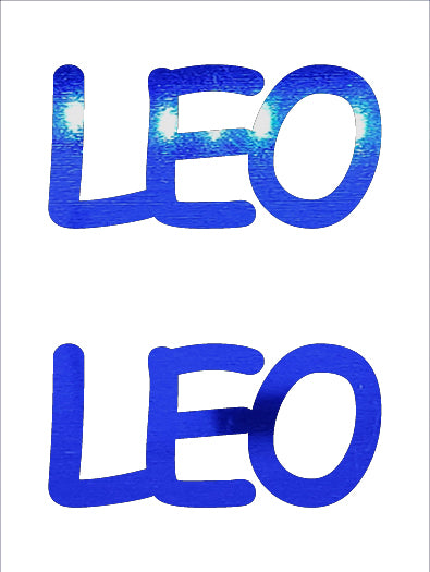 Custom-Buzz Word - LEO Blue Royal