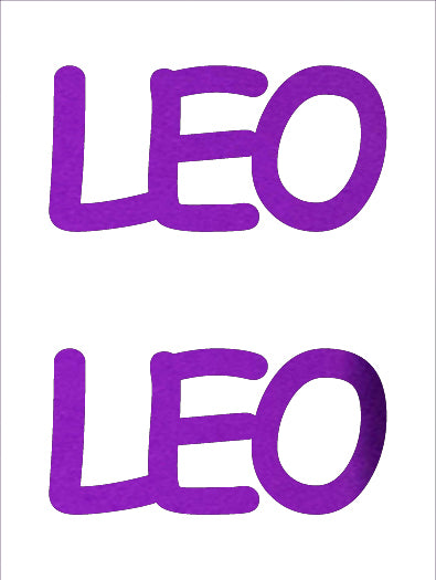 Custom-Buzz Word - LEO Purple