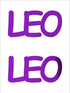 Custom-Buzz Word - LEO Purple