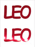 Custom-Buzz Word - LEO Red