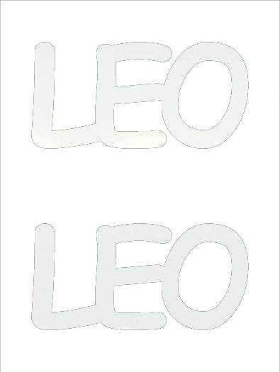 Custom-Buzz Word - LEO White