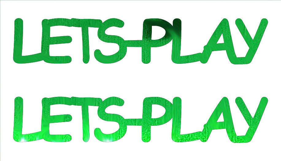 Custom-Buzz Word - LETS PLAY Green