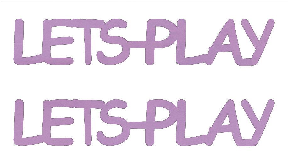 Custom-Buzz Word - LETS PLAY Pink