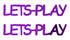 Custom-Buzz Word - LETS PLAY Purple