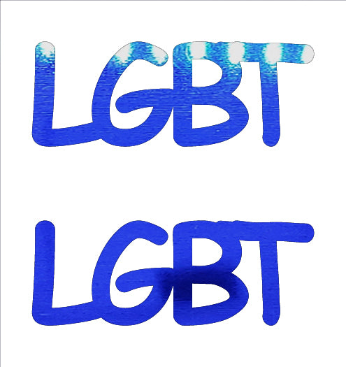 Custom-Buzz Word - LGBT Blue Royal