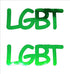 Custom-Buzz Word - LGBT Green