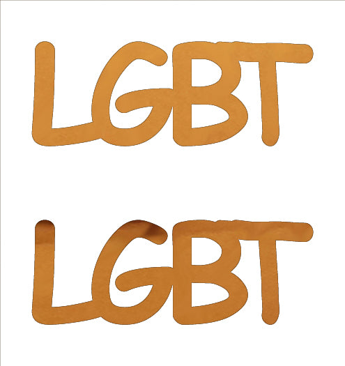 Custom-Buzz Word - LGBT Orange