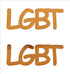 Custom-Buzz Word - LGBT Orange