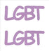 Custom-Buzz Word - LGBT Pink