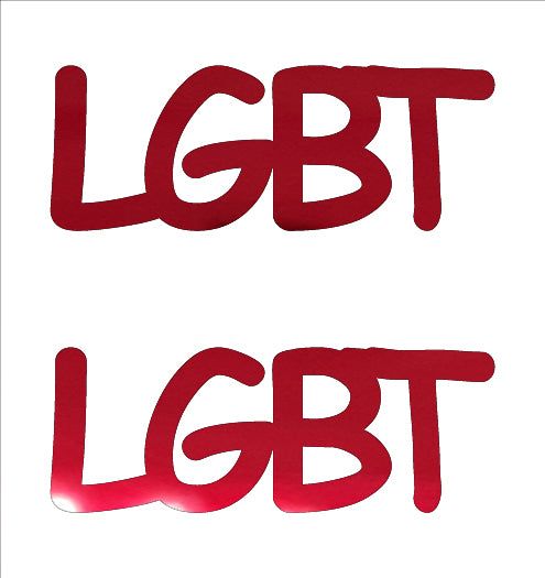 Custom-Buzz Word - LGBT Red