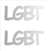 Custom-Buzz Word - LGBT Silver