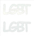 Custom-Buzz Word - LGBT White