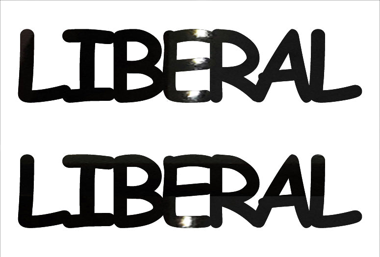 Custom-Buzz Word - LIBERAL Black