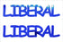 Custom-Buzz Word - LIBERAL Blue Royal