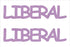 Custom-Buzz Word - LIBERAL Pink