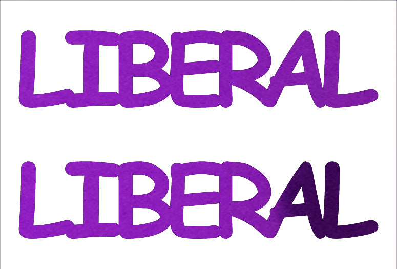 Custom-Buzz Word - LIBERAL Purple