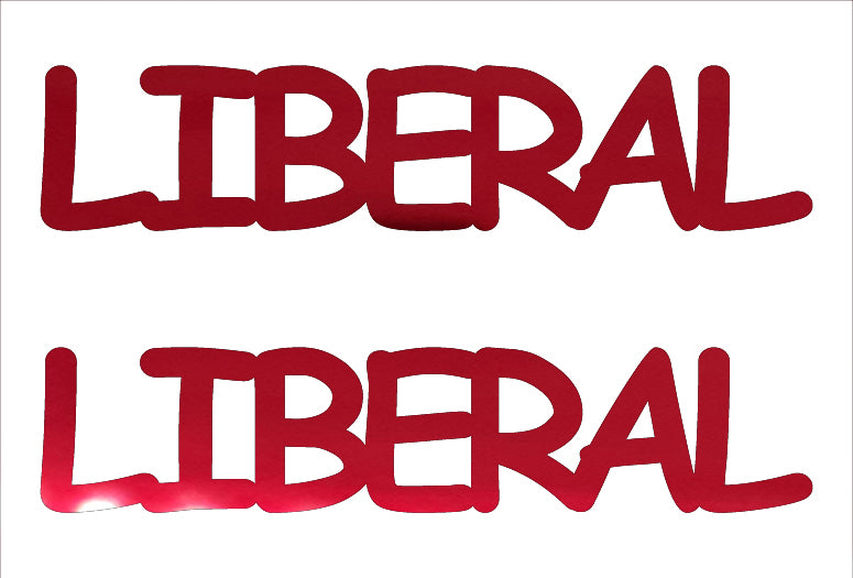 Custom-Buzz Word - LIBERAL Red