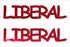 Custom-Buzz Word - LIBERAL Red