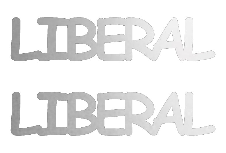 Custom-Buzz Word - LIBERAL Silver